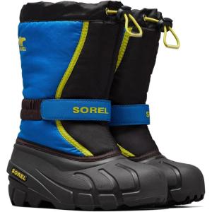 SOREL – Youth Flurry Winter Snow Boots for Kids(Black Super Blue Youth Collection 2023)