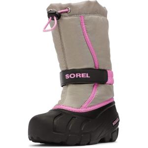SOREL – Youth Flurry Winter Snow Boots for Kids(Grey Chrome Grey Youth)