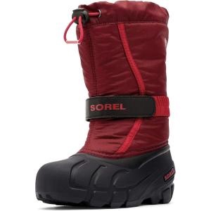 SOREL – Youth Flurry Winter Snow Boots for Kids(Red Jasper X Mountain Red Youth)