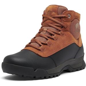 SOREL Men’s Buxton Lite Lace Plus Waterproof Boot(Elk  Black)
