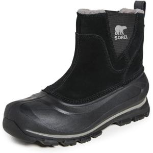 SOREL Men’s Buxton Pull On Waterproof Boot(Black X Quarry)