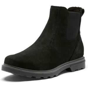 SOREL Men’s Carson Chelsea Waterproof Boot(Black  Jet)