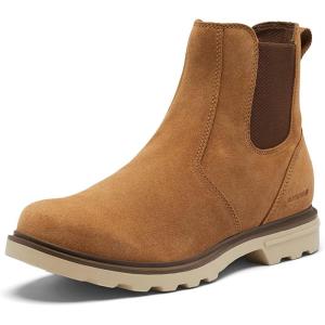 SOREL Men’s Carson Chelsea Waterproof Boot(Camel Brown  Oatmeal)