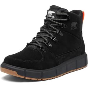 SOREL Men’s Explorer lll Blazer Waterproof Boot(Black/Optimized Orange)