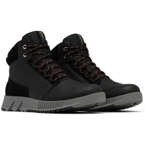 SOREL Men’s Mac Hill Lite Mid Plus Waterproof Boot(Black/Quarry)