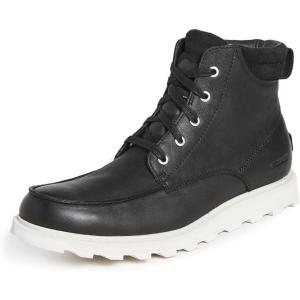 SOREL Men’s Madson ll Moc Toe Waterproof Boot(Black  Dark Stone)