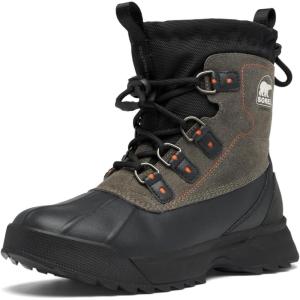 SOREL Men’s Scout 87 Lux Waterproof Boot(Black/Quarry)