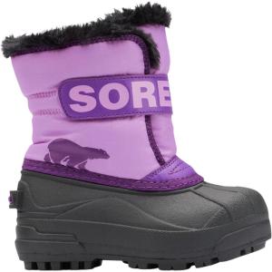 SOREL Toddler’s Snow Commander Boot(Gumdrop/Purple Violet)