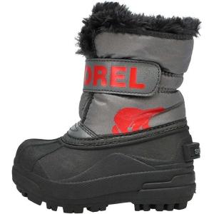 SOREL Toddler’s Snow Commander Boot(Quarry  Cherrybomb)