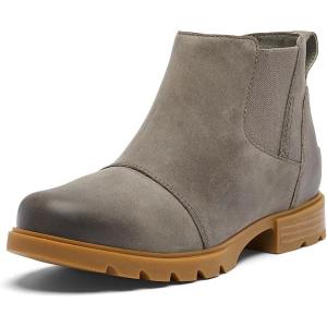 SOREL Women’s Emelie lll Chelsea Waterproof Boot(Quarry  Gum 2)