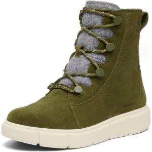 SOREL Women’s Explorer lll Joan Waterproof Boot(Utility Green/Chalk)