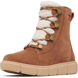 SOREL Women’s Explorer lll Joan Waterproof Boot(Velvet Tan/Canoe)