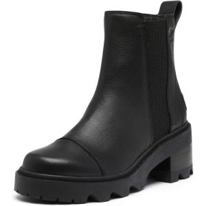 SOREL Women’s Joan Now Chelsea Boot(Black/Black)