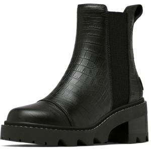 SOREL Women’s Joan Now Chelsea Boot(Black/Tawny Buff)