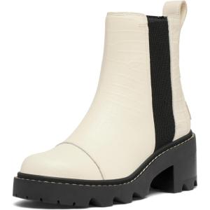 SOREL Women’s Joan Now Chelsea Boot(Chalk/Black)