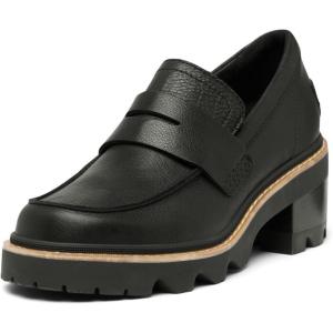 SOREL Women’s Joan Now City Loafer(Black  Sea Salt)