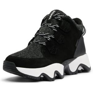 SOREL Women’s Kinetic Impact Caribou Plus Waterproof Boot(Black/Sea Salt)