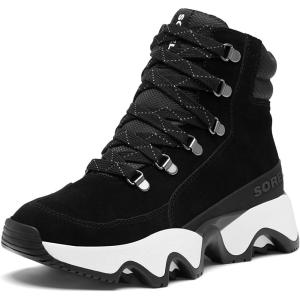 SOREL Women’s Kinetic Impact Conquest Plus Waterproof Boot(Black  Sea Salt)