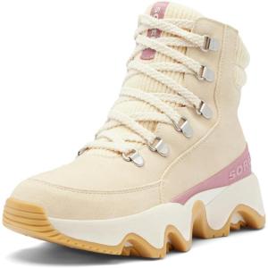 SOREL Women’s Kinetic Impact Conquest Plus Waterproof Boot(Honey White/Dazed Mauve)