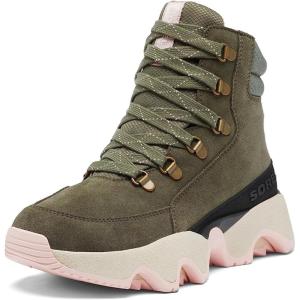 SOREL Women’s Kinetic Impact Conquest Plus Waterproof Boot(Stone Green  Chalk)