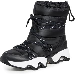 SOREL Women’s Kinetic Impact NXT Waterproof Mid Boot(Black/Sea Salt)