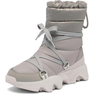 SOREL Women’s Kinetic Impact NXT Waterproof Mid Boot(Chrome Grey/Moonstone)