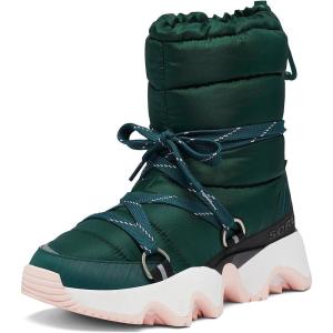 SOREL Women’s Kinetic Impact NXT Waterproof Mid Boot(Midnight Teal  Vintage Pink)