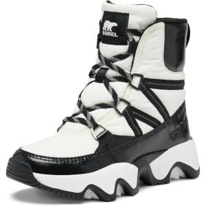 SOREL Women’s Kinetic Impact Sport Waterproof Boot(Sea Salt/Black)