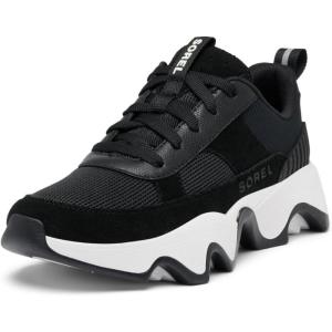 SOREL Women’s Kinetic Impact ll Wonder Lace Sneaker(Black  Sea Salt)