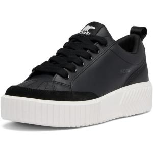 SOREL Women’s ONA AVE Low Sneaker(Black/Sea Salt)