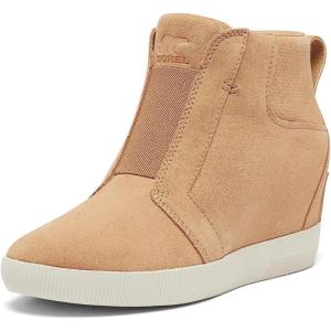 SOREL Women’s Out N About Pull On Wedge Boot(Canoe  Sea Salt)