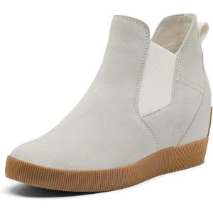 SOREL Women’s Out N About Slip-On Wedge Boot(Chalk  White)
