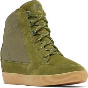 SOREL Women’s Out N About Wedge Boot(Utility Green/Sea Salt)