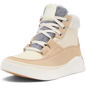 SOREL Women’s Out N About lV Mid Waterproof Sneaker(Honey White/Ceramic)