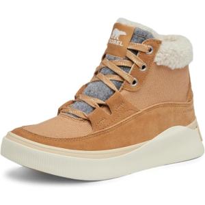 SOREL Women’s Out N About lV Mid Waterproof Sneaker(Tawny Buff/Honey White)