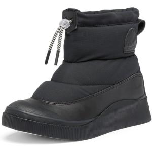 SOREL Women’s Out N About lV Puffy Waterproof Boot(Black/Chalk)