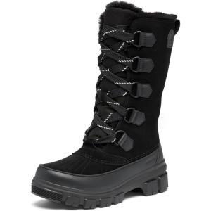 SOREL Women’s Tivoli V Tall Waterproof Boot(Black/Natural)