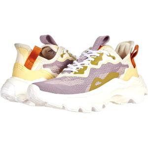 Sorel Kinetic Breakthru Day Lace Sneaker for Women – Textile Lining with EVA Footbed, Lace-Up Closure, and Rubber Outsole Shale Mauve/Tranquil Yellow 6 B – Medium