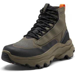 Sorel Men’s Kinetic Breakthru Venture Mid Waterproof Shoe(Alpine Tundra  Black)