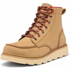 Sorel Men’s Slabtown 62′ Moc Toe Waterproof Ankle Boot(Caribou Buff/Caribou Beige)