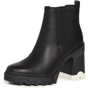 Sorel Women’s Brex Heel Chelsea Boots(Black  Black)