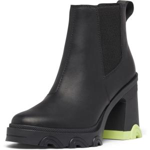 Sorel Women’s Brex Heel Chelsea Boots(Black  Tippet)