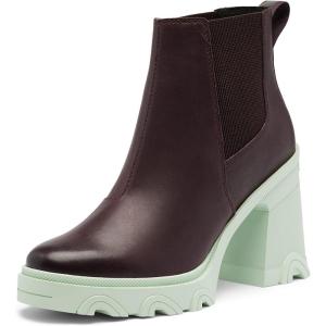 Sorel Women’s Brex Heel Chelsea Boots(New Cinder  Sea Sprite)
