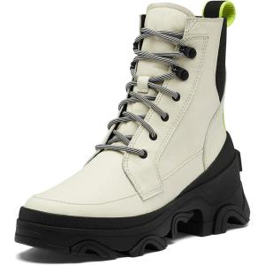 Sorel Women’s Brex Lace Waterproof Boot(Chalk  Black)