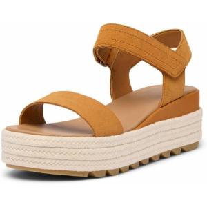 Sorel Women’s Cameron Flatform Sandals(Canyon Gold/Gum 16)