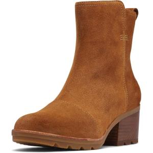Sorel Women’s Cate Bootie – Casual, Light Rain – Waterproof(Camel Brown)