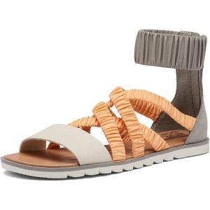 Sorel Women’s Ella II Ankle Strap Sandals(Chrome Grey  Faded Spark)