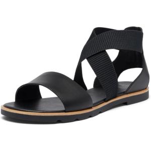 Sorel Women’s Ella III Sandal(Black  Black)