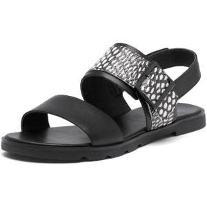 Sorel Women’s Ella III Slingback Sandal(Black  Black)