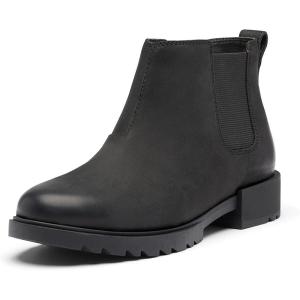 Sorel Women’s Emelie II Chelsea Waterproof Boot(Black  Sea Salt)